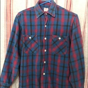 Big Mac Vintage 90’s Red & Blue Flannel